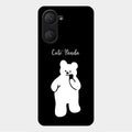 White Panda Glass Case Cover For Vivo Y28E 5G
