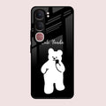 White Panda Glass Case Cover For Vivo Y31 5G