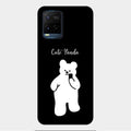 White Panda Glass Case Cover For Vivo Y33S