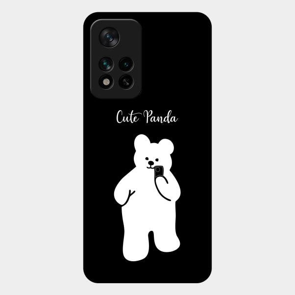 White Panda Glass Case Cover For Xiaomi 11I 5G