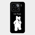 White Panda Glass Case Cover For Xiaomi 15 5G