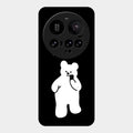White Panda Glass Case Cover For Xiaomi 15 Ultra 5G