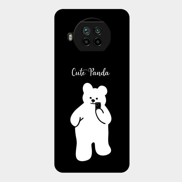 White Panda Glass Case Cover For Xiaomi Mi 10I 5G