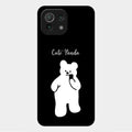 White Panda Glass Case Cover For Xiaomi Mi 11 Lite