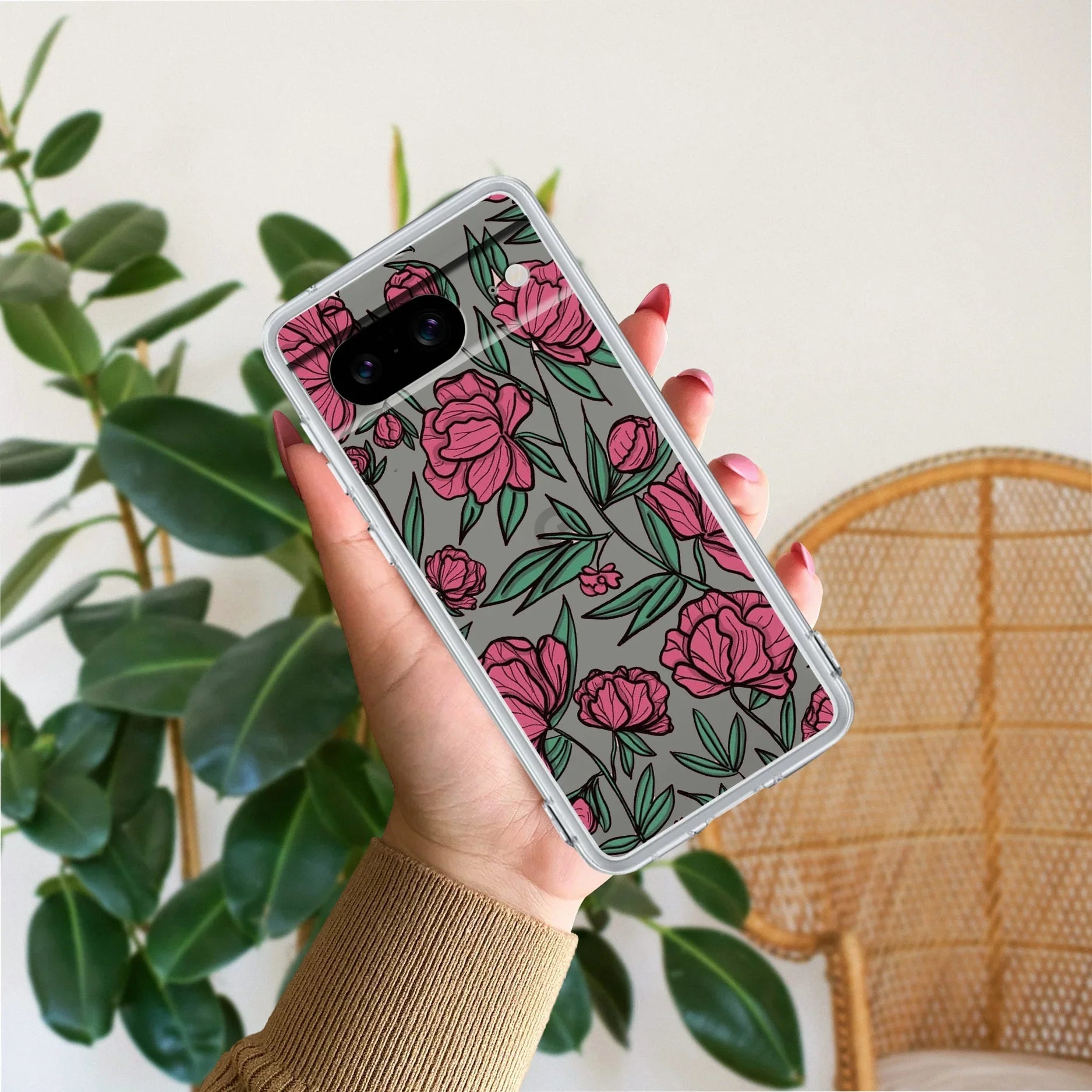 Wild Rose Transparent Silicon Case For Google - ShopOnCliQ