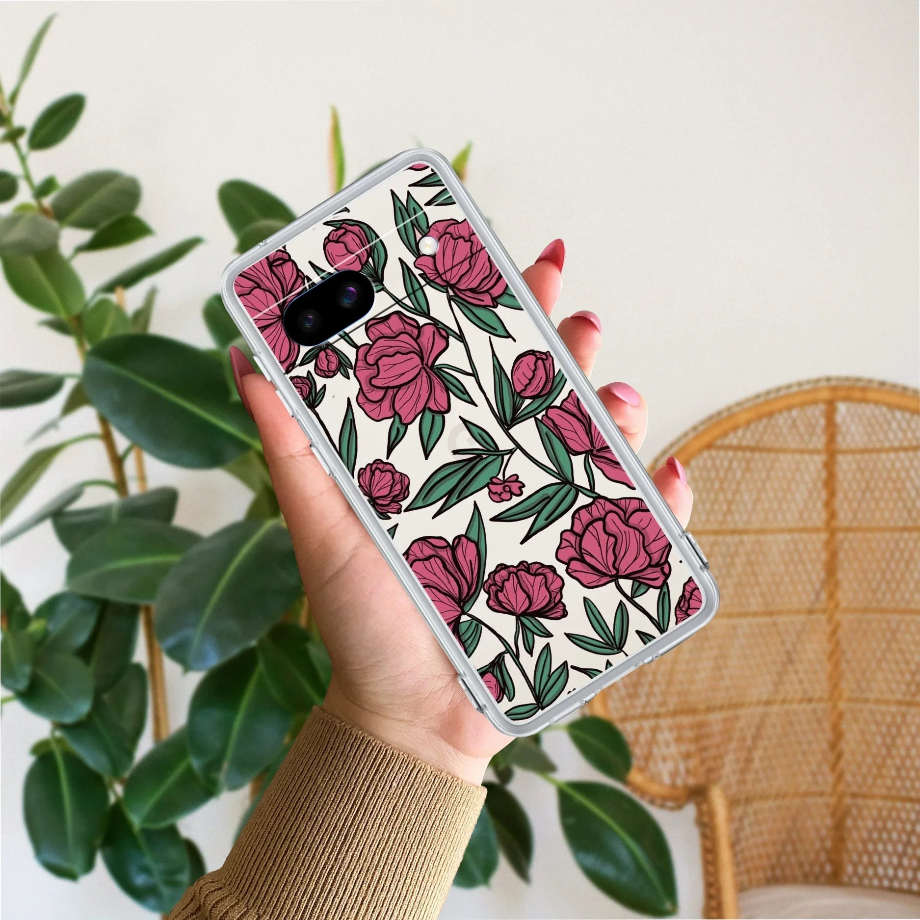 Wild Rose Transparent Silicon Case For Google - ShopOnCliQ