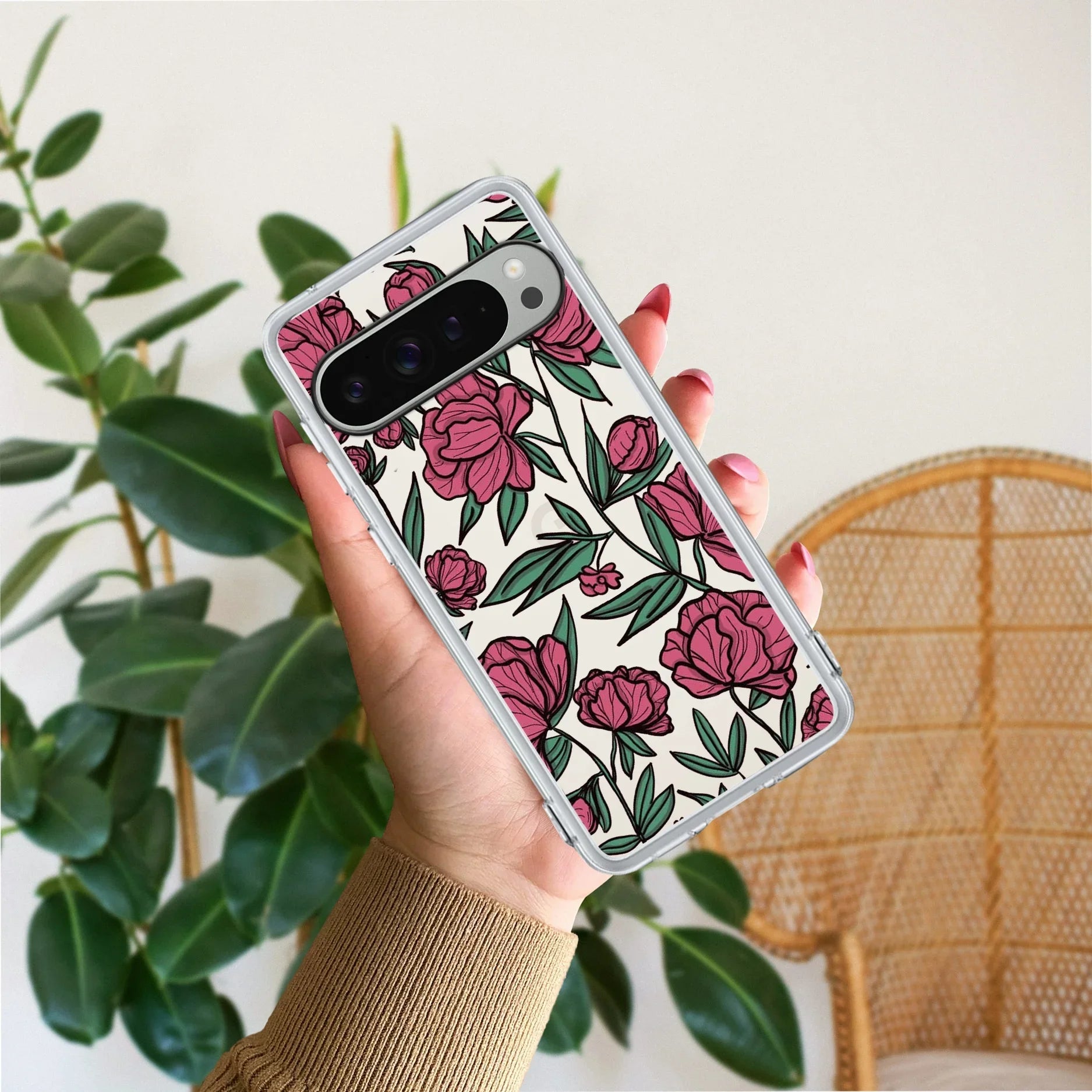 Wild Rose Transparent Silicon Case For Google - ShopOnCliQ