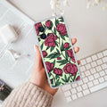 Wild Rose Transparent Silicon Case For iQOO Neo 7 Pro 5G