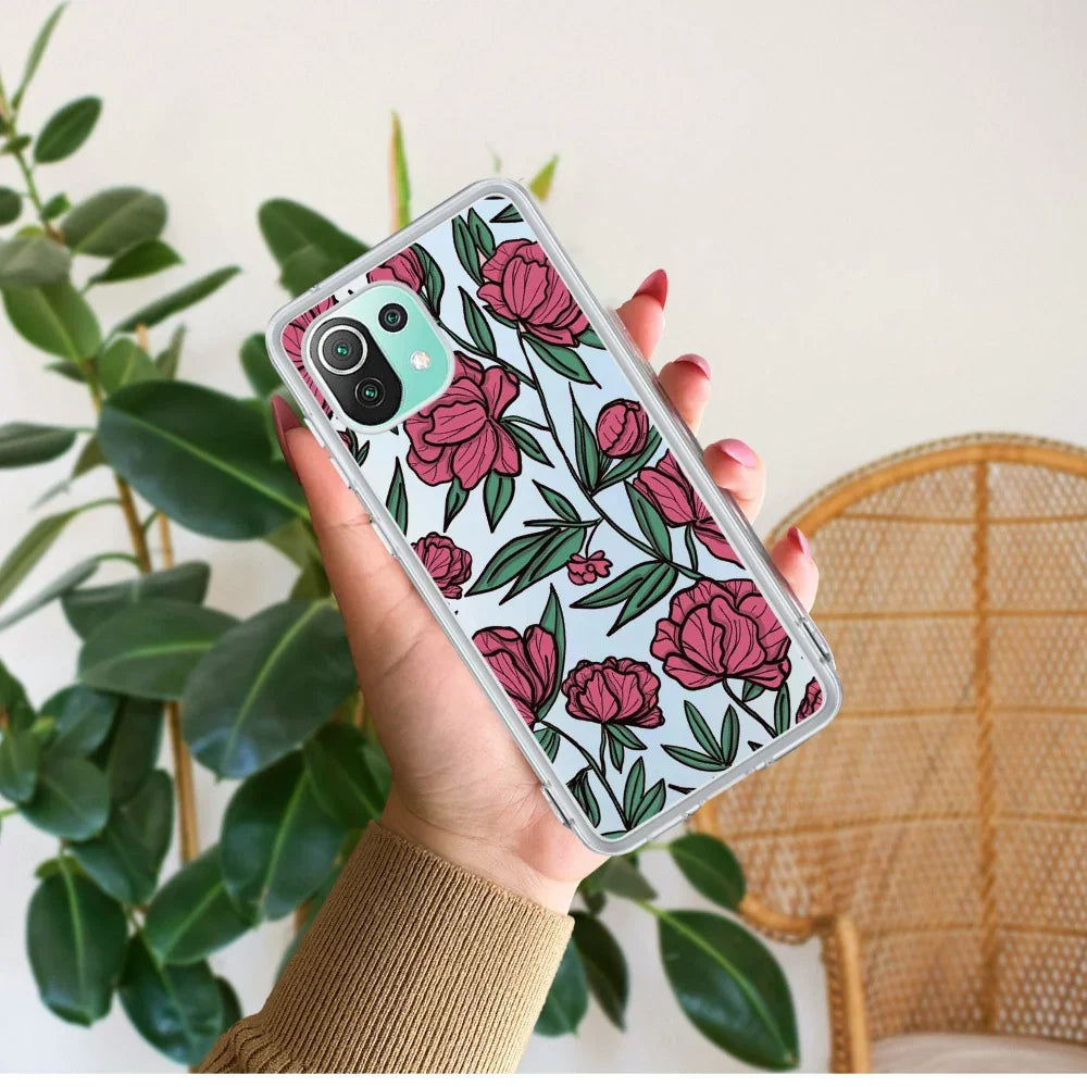 Wild Rose Transparent Silicon Case For Redmi/Xiaomi - ShopOnCliQ