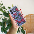 Wild Rose Anti Yellow Case For Motorola Edge 50 Pro