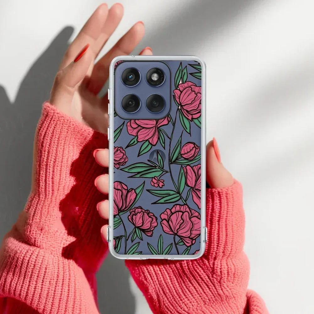 Wild Rose Anti Yellow Case For Motorola Edge 60 Pro 5G