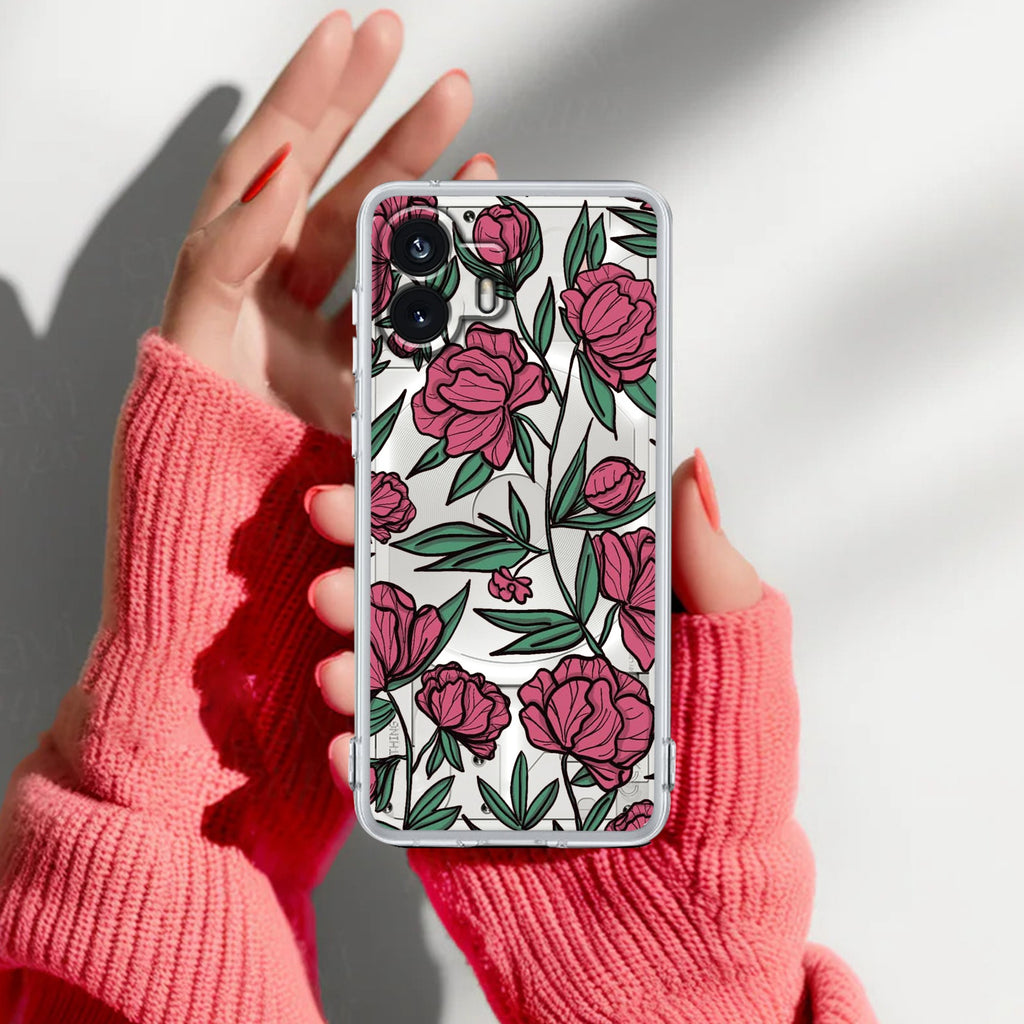 Wild Rose Anti Yellow Case For Nothing Phone 2