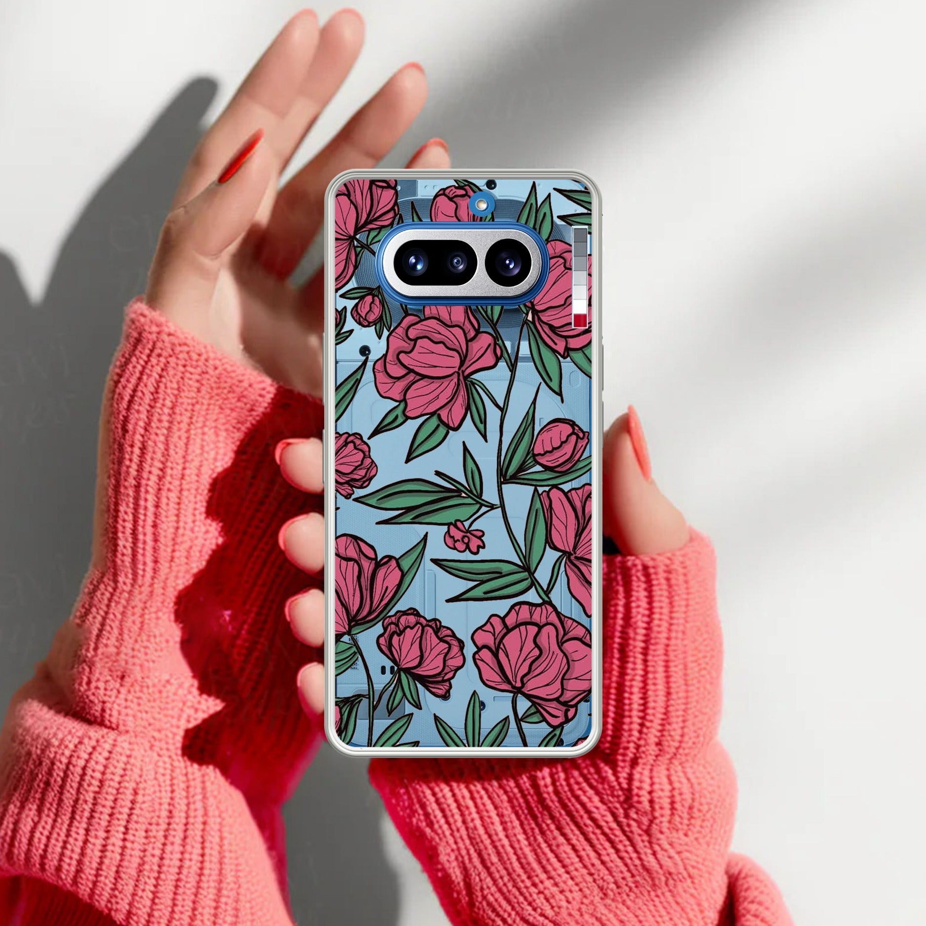 Wild Rose Anti Yellow Case For Nothing Phone 4A 5G