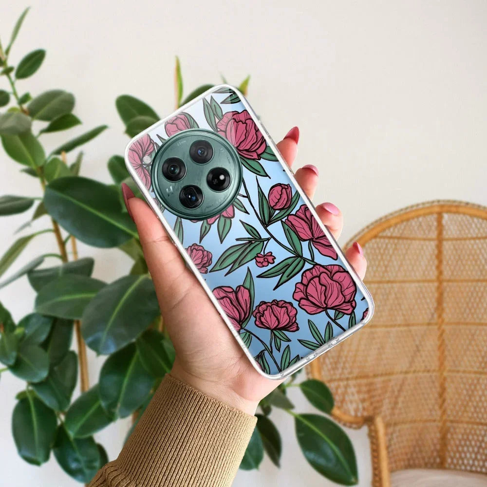 Wild Rose Transparent Silicon Case For OnePlus - ShopOnCliQ