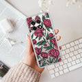 Wild Rose Transparent Silicon Case For OnePlus 13R 5G