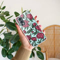 Wild Rose Transparent Silicon Case For OnePlus Nord 2 5G