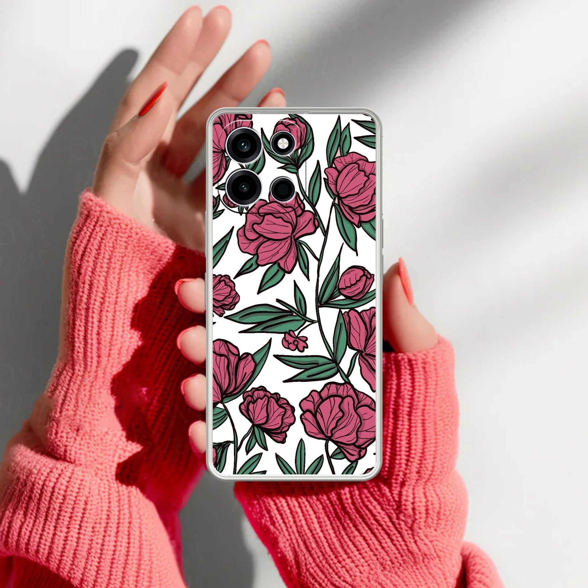 Wild Rose Anti Yellow Case For OnePlus Nord 6 5G