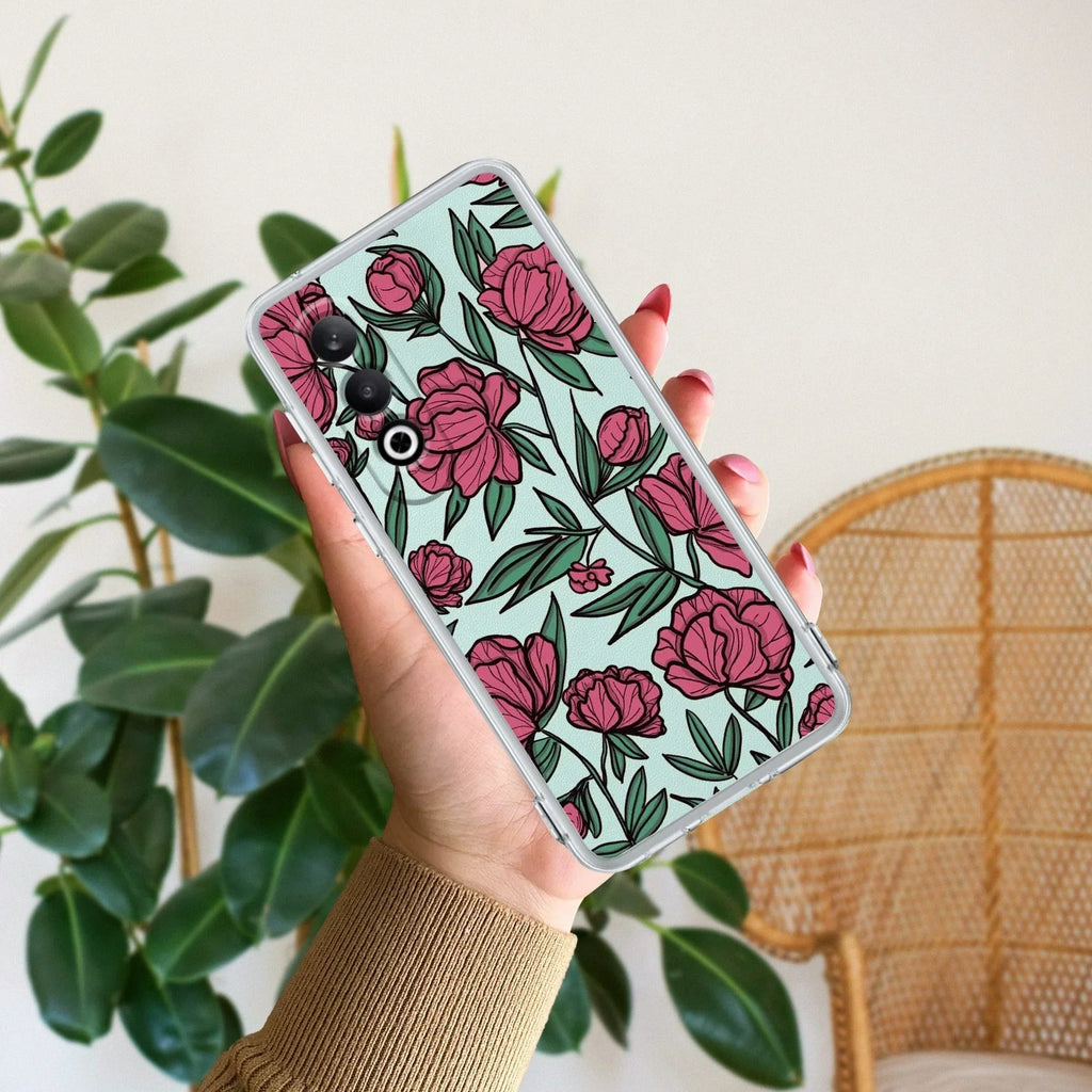 Wild Rose Transparent Silicon Case For OnePlus - ShopOnCliQ