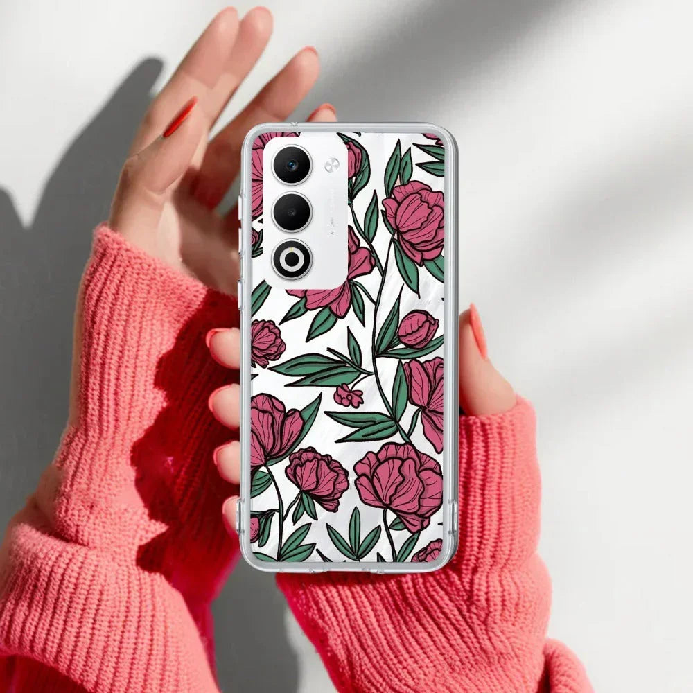 Wild Rose Anti Yellow Case For Oppo A5 5G