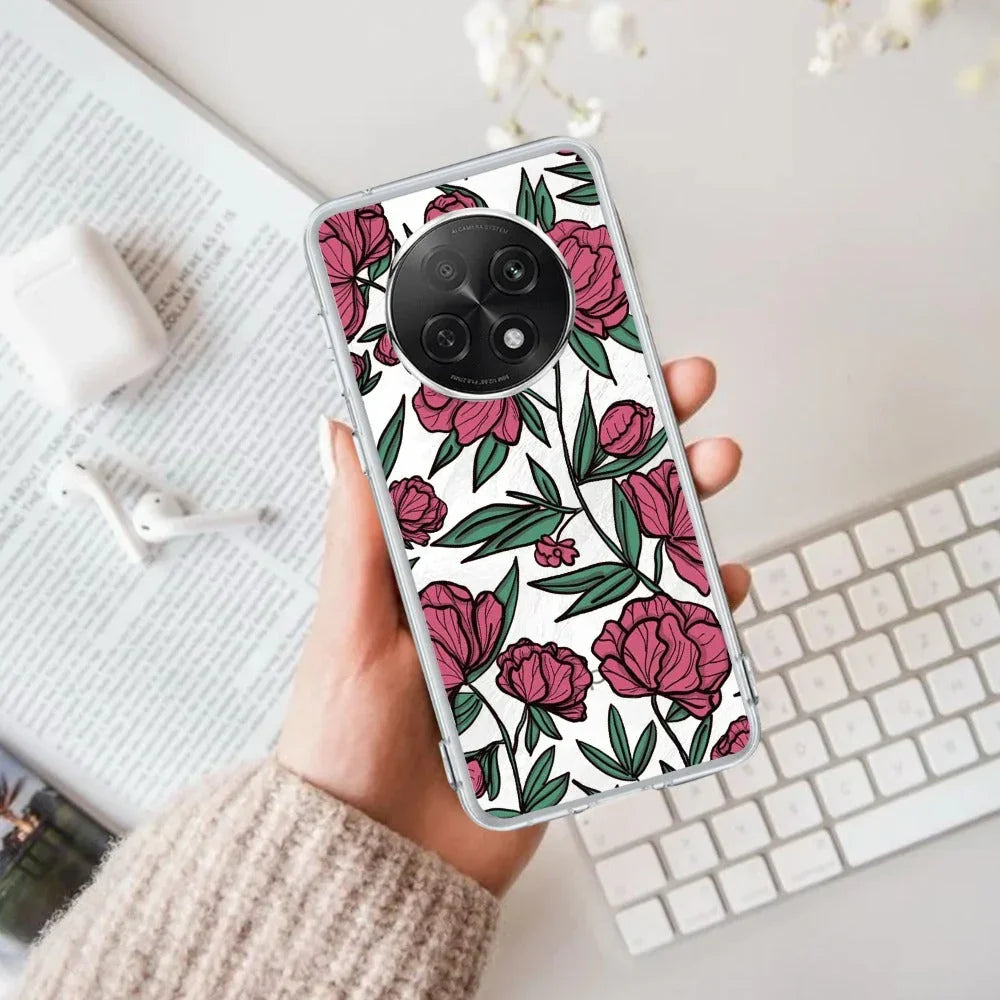 Wild Rose Anti Yellow Case For Oppo F29 Pro 5G