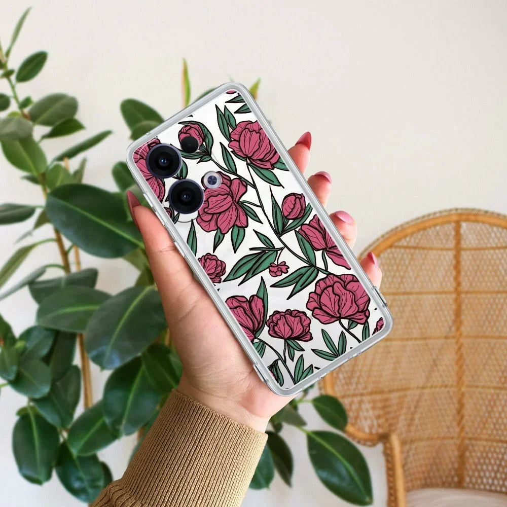 Wild Rose Anti Yellow Case For Oppo Reno 13 5G