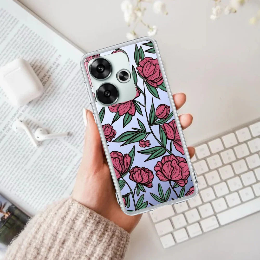 Wild Rose Transparent Silicon Case For Poco - ShopOnCliQ