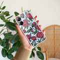 Wild Rose Transparent Silicon Case For Realme 10 Pro 5G