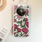 Wild Rose Transparent Silicon Case For Realme 13 Plus 5G