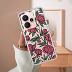 Wild Rose Transparent Silicon Case For Realme Narzo 60X /  Realme 11X