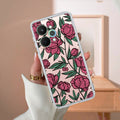 Wild Rose Transparent Silicon Case For Realme 15 5G