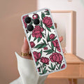 Wild Rose Transparent Silicon Case For Realme GT Master Edition