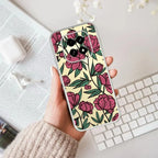 Wild Rose Transparent Silicon Case For Realme C63 5G