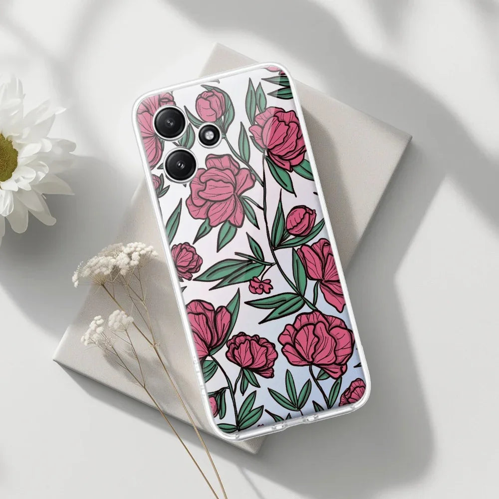 Wild Rose Transparent Silicon Case For Redmi/Xiaomi - ShopOnCliQ