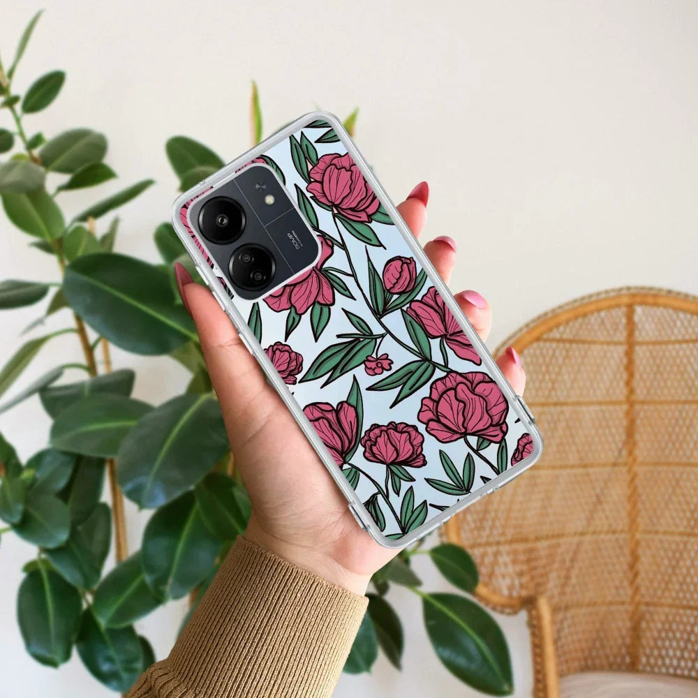 Wild Rose Transparent Silicon Case For Redmi/Xiaomi - ShopOnCliQ