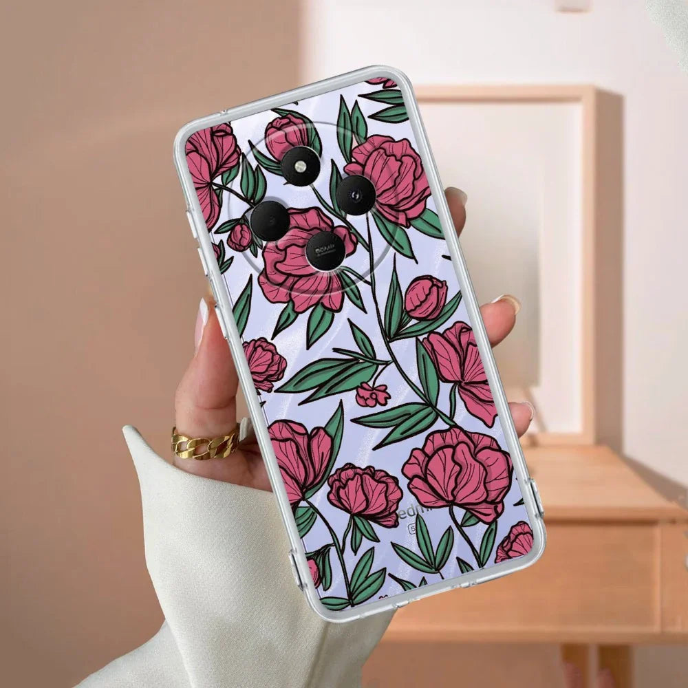 Wild Rose Transparent Silicon Case For Redmi/Xiaomi - ShopOnCliQ