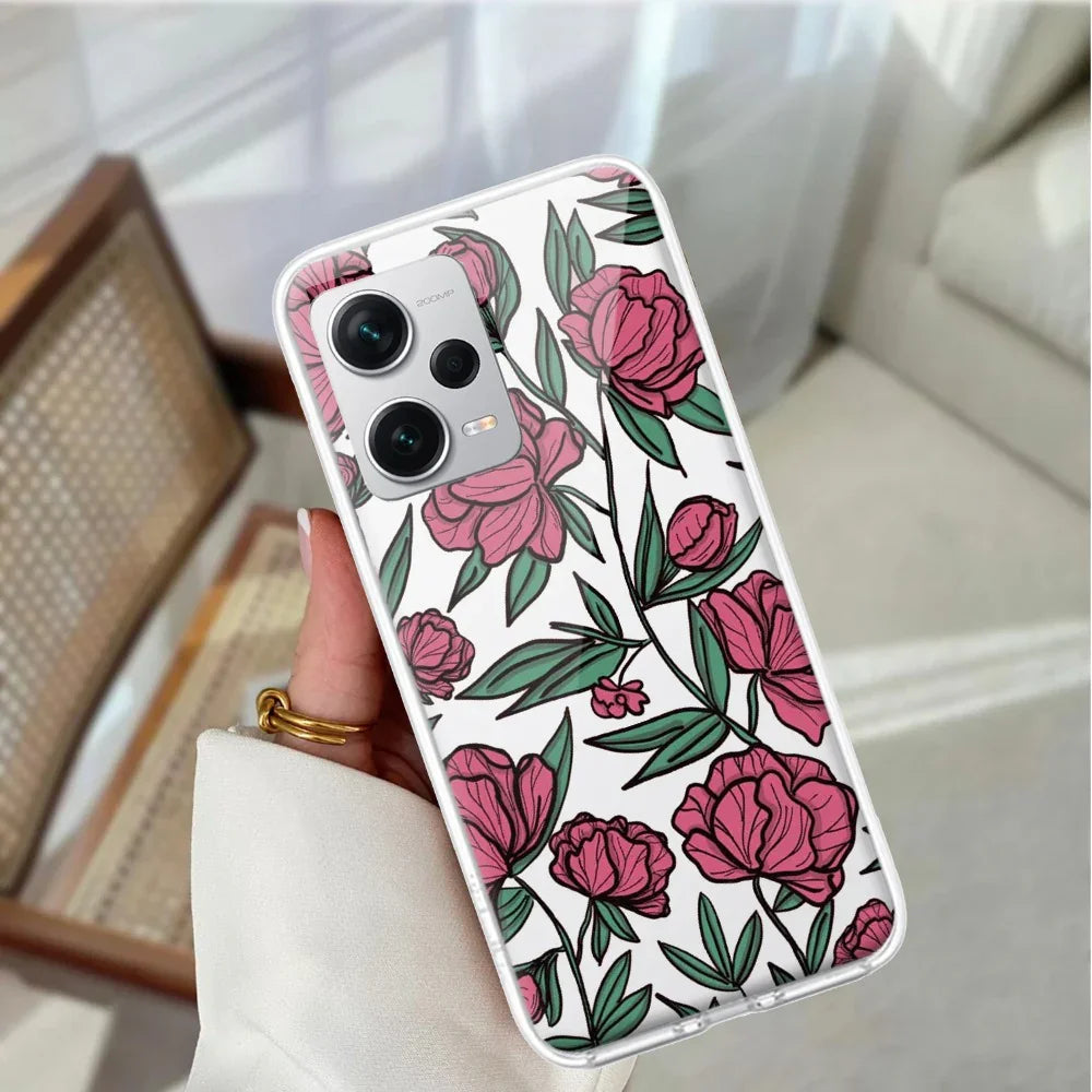 Wild Rose Transparent Silicon Case For Redmi/Xiaomi - ShopOnCliQ