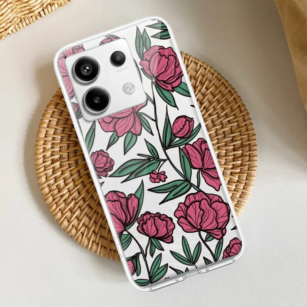 Wild Rose Transparent Silicon Case For Redmi/Xiaomi - ShopOnCliQ