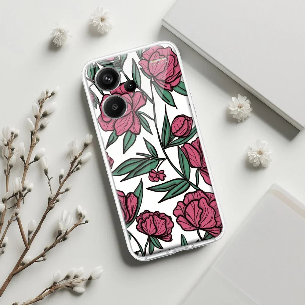 Wild Rose Transparent Silicon Case For Redmi/Xiaomi - ShopOnCliQ