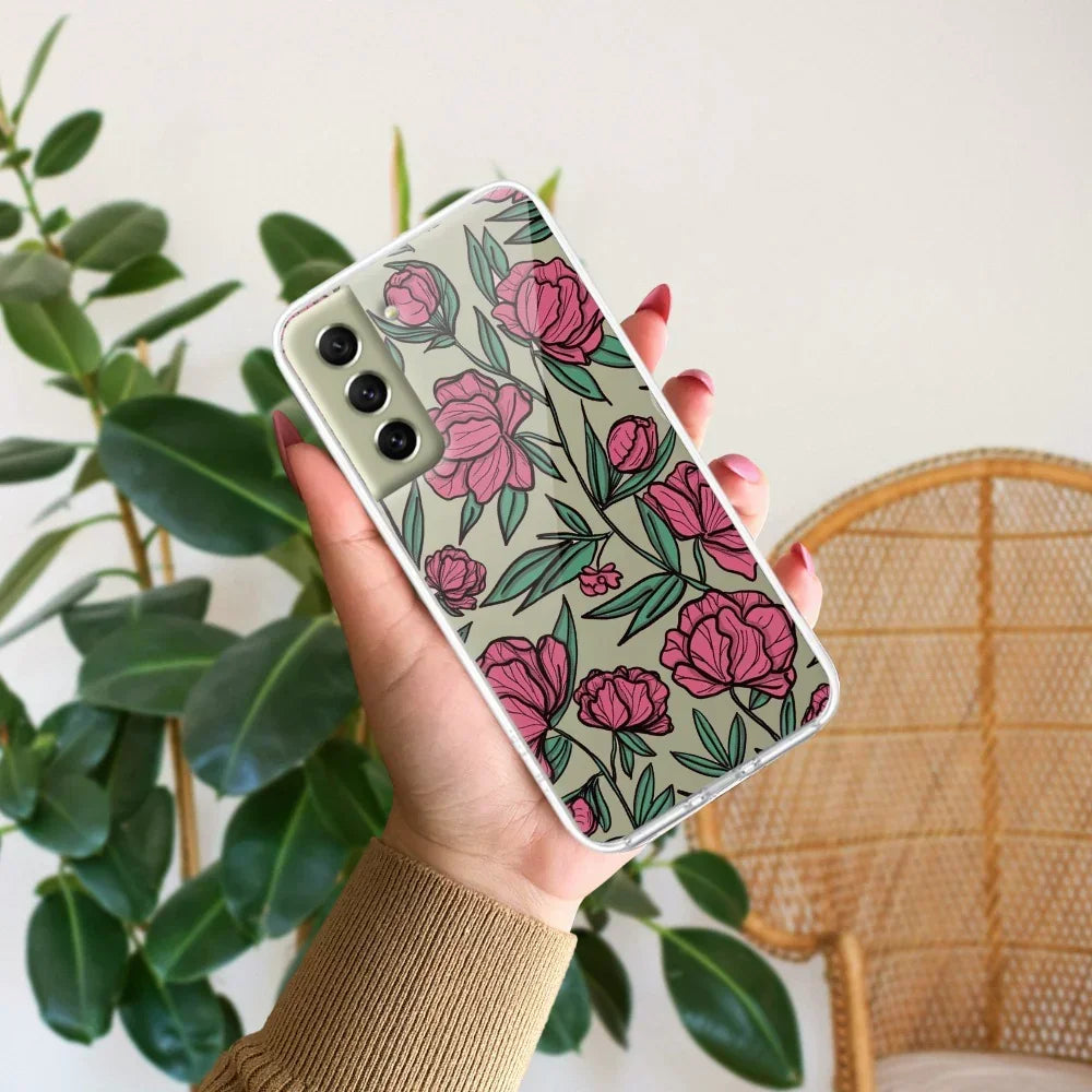 Wild Rose Anti Yellow Case For Samsung Galaxy S21 Plus