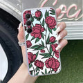 Wild Rose Transparent Silicon Case For Samsung Galaxy S23 Plus 5G