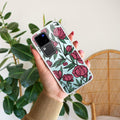 Wild Rose Transparent Silicon Case For Vivo Y35