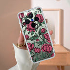 Wild Rose Transparent Silicon Case For Vivo V23 5G
