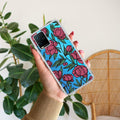 Wild Rose Transparent Silicon Case For Vivo Y21 / Vivo Y21A / Vivo Y21E /Vivo Y21S/ Vivo Y21T