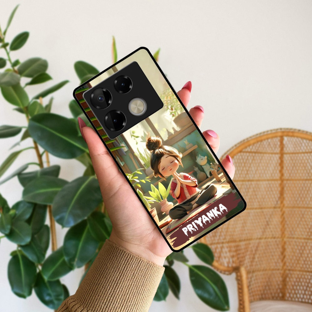 Yoga Glossy Metal Case Cover For Infinix