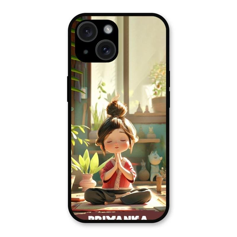 Yoga Glossy Metal Case Cover For iPhone 15 Plus