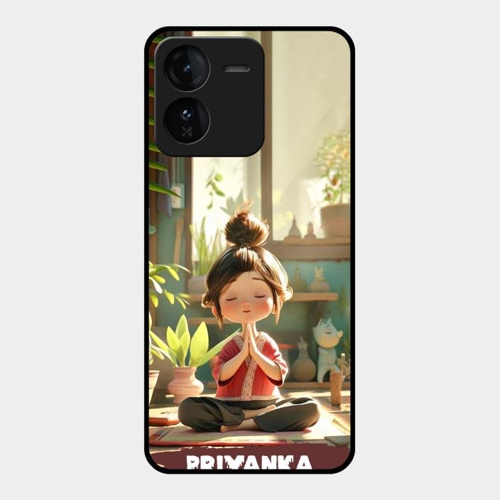Yoga Glossy Metal Case Cover For Iqoo Z9 5G