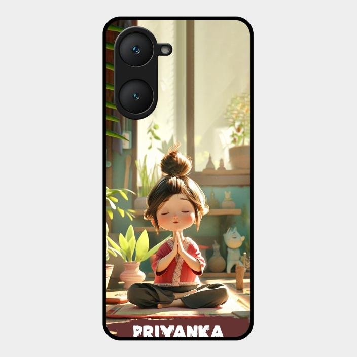 Yoga Glossy Metal Case Cover For Iqoo Z9 Lite 5G