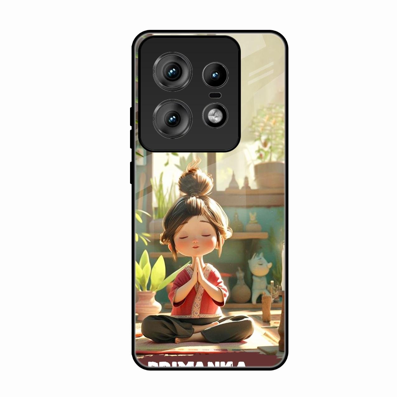 Yoga Glossy Metal Case Cover For Motorola Edge 50 Pro