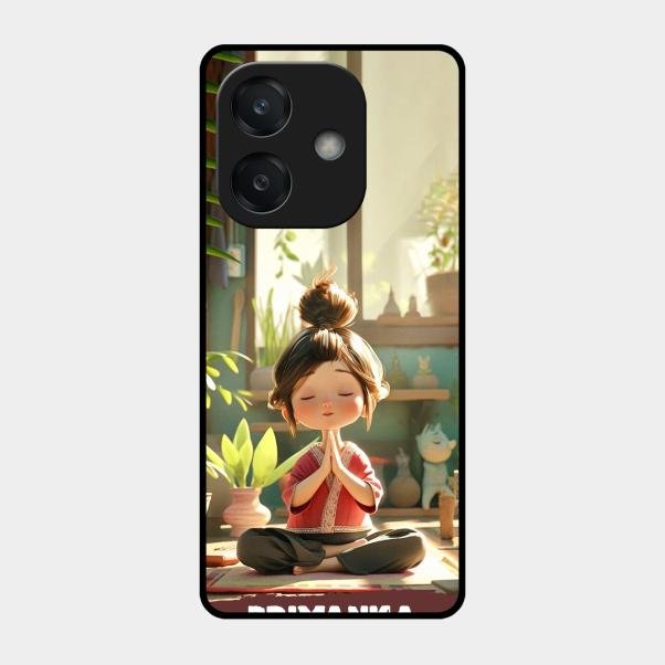 Yoga Glossy Metal Case Cover For Oppo A3X 5G