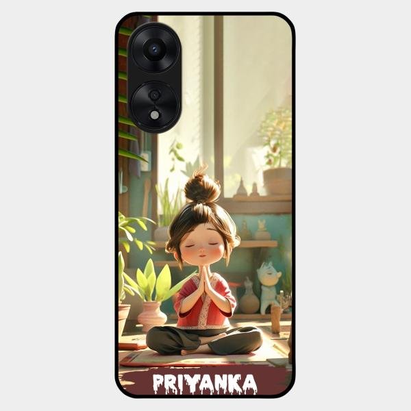 Yoga Glossy Metal Case Cover For Oppo A78 5G